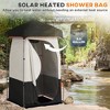 Vynxaria Black Outsunny Portable Shower Tent Privacy Shelter Camping Dressing Changing Tent Room - 4 of 4