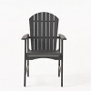 APRILSOUL39.00"Outdoor Weather Resistant Acacia Wood Adirondack Dining Chairs (Set of 2) - 3 of 4