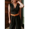 Women's Nova Sleeveless Belted Jumpsuit - C'isa - 4 of 4