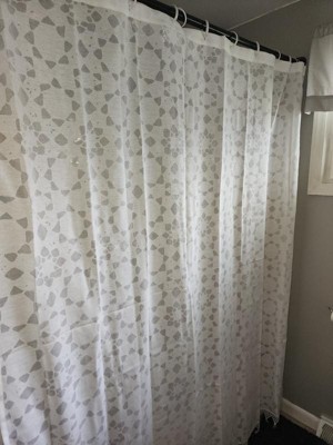 In This Together Shower Curtain White - Opalhouse™ designed with Jungalow™