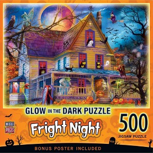MasterPieces 500 Piece Glow in the Dark Halloween Puzzle - Fright Night - 1 of 4