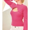 Women's Drop Shoulder Crop Sweater & Tank Top Set - Mainstrip - 2 of 4