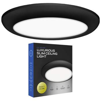 Next Glow Ultra Slim 5" LED Ceiling Light Fixture, 4000K Round Flush Mount Light