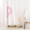 Deny Designs April Lane Art Block Monogram Shower Curtain - 2 of 3