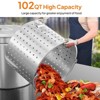 ROVSUN 102QT Stainless Steel Seafood Boil Pot with Strainer Basket, Lid & Hook, Versatile Stock Pot for Turkey Frying & Crab, Lobster, Shrimp Boiling - 2 of 4