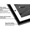 Americanflat 11x17 Picture Frame with Polished Plexiglass, Set of 5, Use as 9x15 Frame with Mat or 11x17 Frame Without Mat, Galleria Collection,Black - 3 of 4