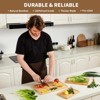 Bamboo Cutting Board Set - 3 Cutting Boards,Maximum Cutting Board With Compartments,Carving Board Turkey With Inner Handles & Juice Grooves - 3 of 4