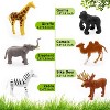 12-Piece Wild Jungle Animal Figurines - Realistic Lion, Elephant & Giraffe Set for Ages 3+ - 3 of 4