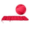ARTPLAN Outdoor Chasie Lounge Tufted Thick Cushion with Ties,Replacement Wicker Chair Cushion for Paito Fruniture,72x22x4inches - 4 of 4