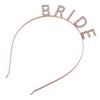 Unique Bargains Women's Elegant Bride Letter Headband 6.69"x4.72" Rose Gold Tone 1 Pc - 4 of 4