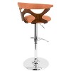 Set of 2 Gardenia Mid-Century Modern Adjustable Barstool - LumiSource - image 4 of 4