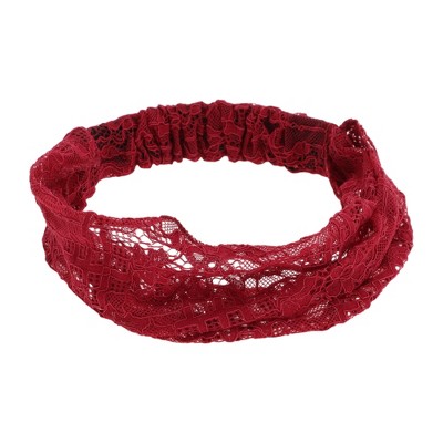 Unique Bargains Women's Breathable Lace Wide Headband 1 Pc