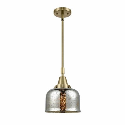 Bell - 1 Light Stem Hung Mini Pendant In Industrial Style-11.13 Inches Tall and 8 Inches Wide