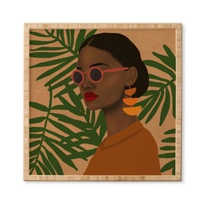 Nawaalillustrations Girl In Shades Framed Wall Art - Deny Designs - 1 of 2