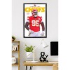 Trends International NFL Kansas City Chiefs - Chris Jones Feature Series 25 Framed Wall Poster Prints - 2 of 4