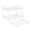 Streamdale Full XL Over Queen Metal Bunk Bed with Trundle, White - 4 of 4