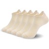 SERISIMPLE Women Ultra Thin Socks Viscose Bamboo Low Cut No Show Anti Odor Arch Support Mesh Socks 5 Pairs - 4 of 4
