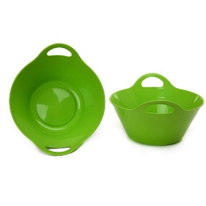 Mintra Home Plastic Bowls with Handles - 1 of 4