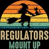 Men's Design By Humans Regulators Mount Up Halloween Witch By RedBirdLS Tank Top - image 2 of 4