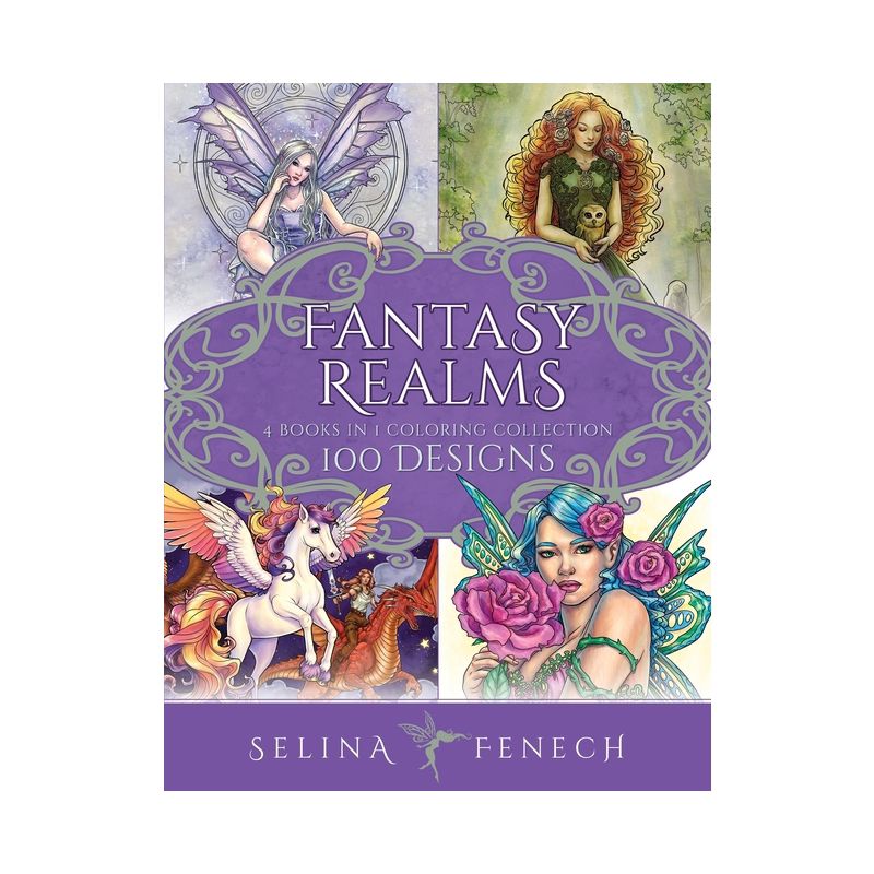 Fantasy Realms Coloring Collection - by  Selina Fenech (Paperback), 1 of 2