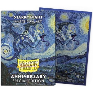 Dragon Shield Sleeves - Special Edition Matte Dual Art: Starry Night - 100CT Matte Dual Card Sleeves - Compatible with Magic The Gathering, Pokemon, - 1 of 3