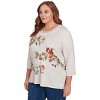 Floral Squirrel Harvest Top - 3 of 4