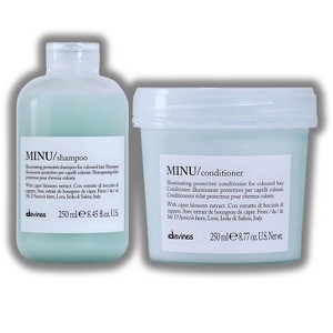 Davines Minu Illuminating Protective Shampoo (8.45 oz) & Conditioner (8.77 oz) - Protective, Hydrating & Color-Shine Duo Kit for Colored Hair - 1 of 2