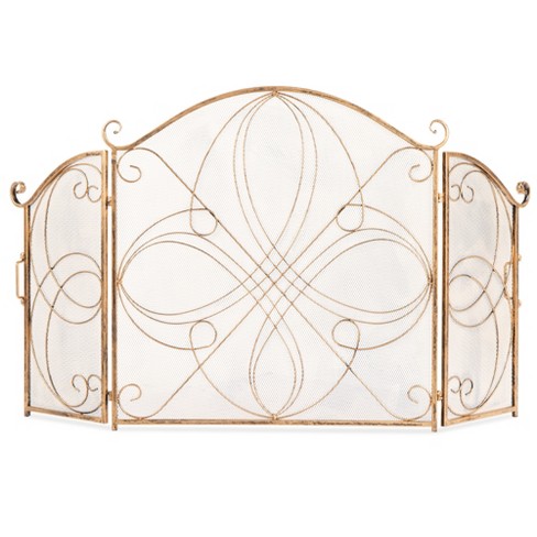 Best Choice Products 3-panel 55x33in Wrought Iron Fireplace Safety ...