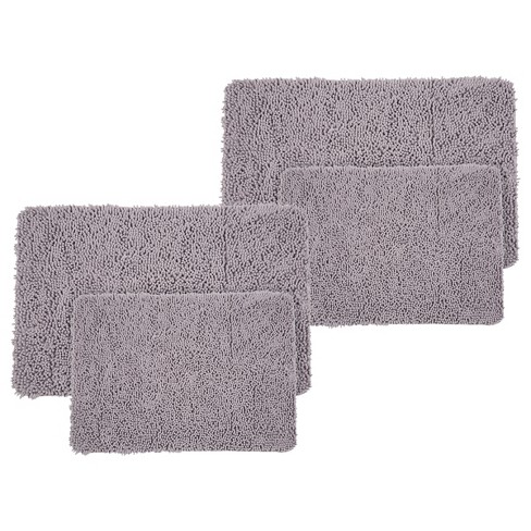 Shag Memory Foam Bathmat - 58-inch By 24-inch Runner With Non-slip Backing  - Absorbent High-pile Chenille Bathroom Rug By Lavish Home (white) : Target