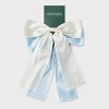 Satin Bow Hair Clip Set 2pc - Wild Fable™ Blue/White - 2 of 3