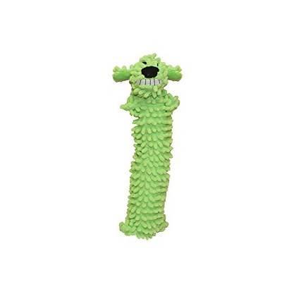 Multipet Loofa Floppy Plush Dog Toy in Green