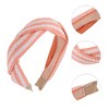 Unique Bargains Exquisite Personalized Straw Braid Headband 1 Pc - 3 of 4
