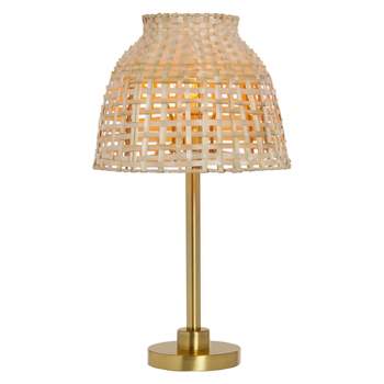 20" Quentin Bamboo Shade Table Lamp - River of Goods