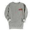 Embroidered Truck Christmas Tree - Women's Garment Dyed Graphic Sweatshirt - 2 of 4