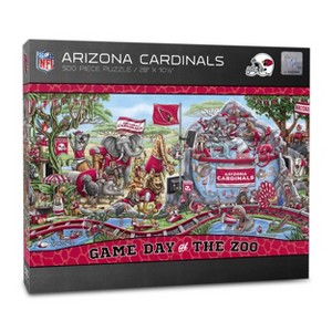 NFL Arizona Cardinals Game Day at the Zoo 500pc Puzzle: Sports Jigsaw for Ages 10+ - 1 of 3
