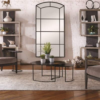 Barnette Black Metal Nesting Coffee Table Set