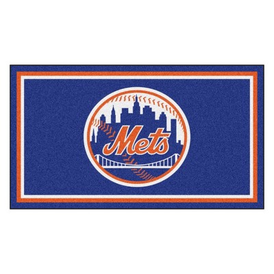 MLB New York Mets 3'x5' Plush Area Rug - Blue