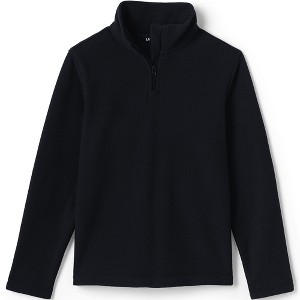 Lands' End School Uniform Kids Lightweight Fleece Quarter Zip Pullover - 1 of 2