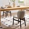 Upholstered Chairs Wooden Accent Chairs Armless Chairs Comfor Kitchen Chairs-ModernLuxe - 3 of 4