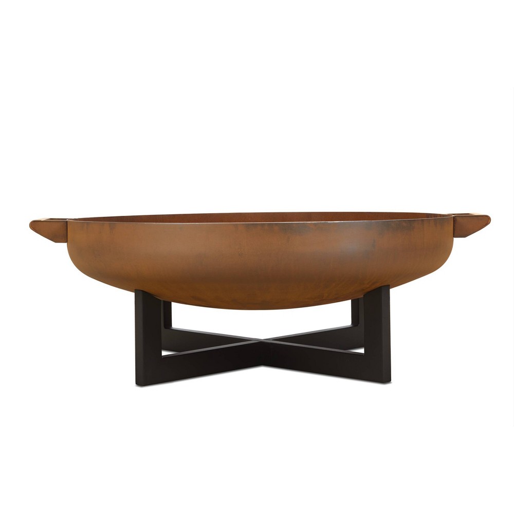 LaPorte Wood Burning Fire Pit Rust Real Flame