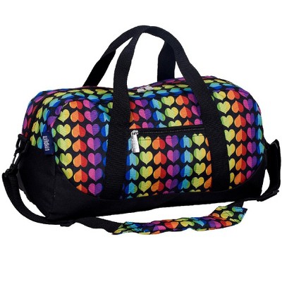 Wildkin Rainbow Hearts Overnighter Duffel Bag