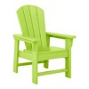 WestinTrends Malibu Kids 3-Piece Outdoor HDPE Adirondack Chairs With Square Side Table Set - 4 of 4