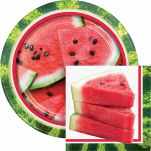 Creative Converting Slice of Summer Paper Plate and Napkin Kit 16ct - 1 of 4