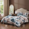 Bebejan Flowers in the Mist 100% Cotton 5 Piece Reversible Comforter Set - 2 of 4