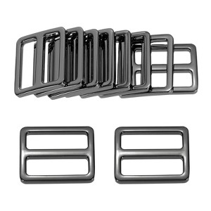 Unique Bargains Zinc Alloy Durable Multipurpose Tri Glide Metal Buckles for Bags 10 Pcs - 1 of 4
