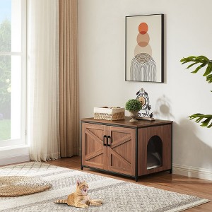 unipaws Cat Litter Box Enclosure - Top Opening - 1 of 4