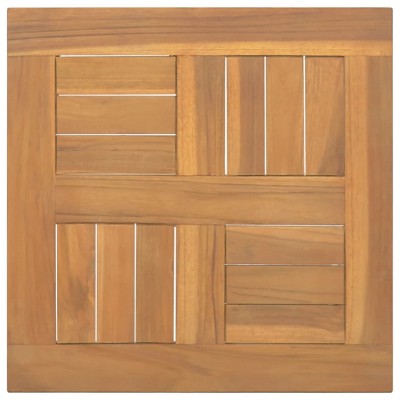 vidaXL Square Table Top 15.7"x15.7"x1" Solid Wood Teak