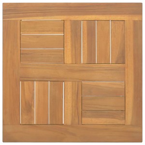 vidaXL Square Table Top 15.7"x15.7"x1" Solid Wood Teak - 1 of 4