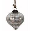 Whisen D3.9X4.3"H Christmas Ball Ornaments, Glass Decorative Hanging Ball Christmas Tree Ornaments, Set of 6 - 2 of 4