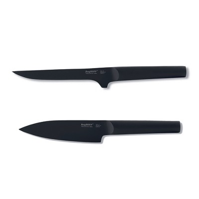 BergHOFF Ron 2Pc Cutlery Set Chefs & Boning Knife, Black